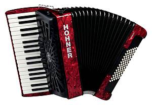  Hohner Bravo III 72 SilentKey Rot