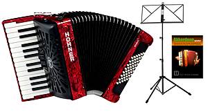  Hohner Bravo II 48 SilentKey Rot Set