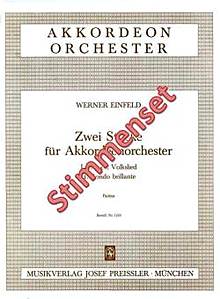 Zwei Stücke für Akkordeon Orchester
