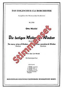 Die lustigen Weiber von Windsor