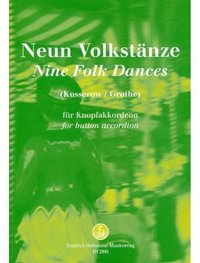9 Volkstänze für Einzelknopfakkordeon